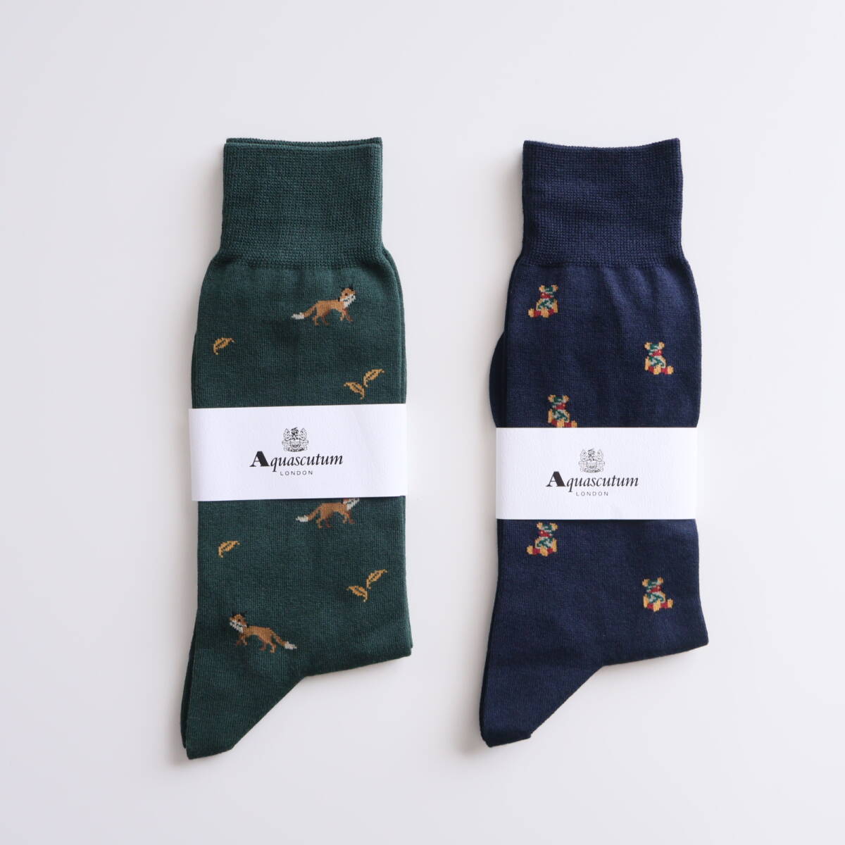 ■未使用 Aquascutum アクアスキュータム 靴下 2足■拍卖