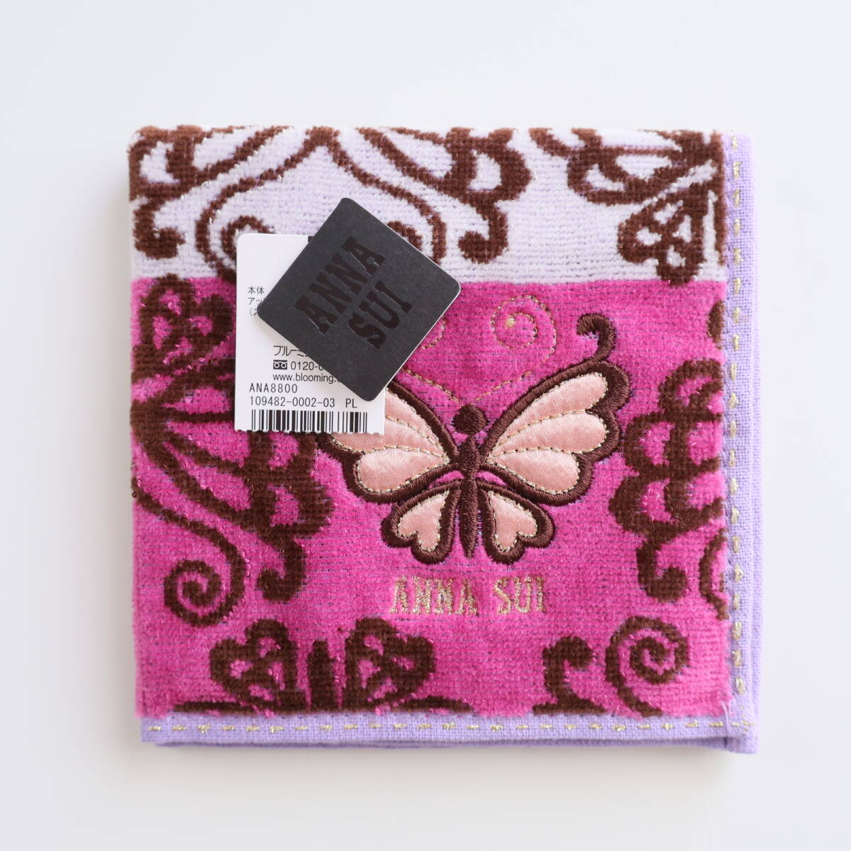 ■未使用 ANNA SUI アナスイ タオルハンカチ F■拍卖