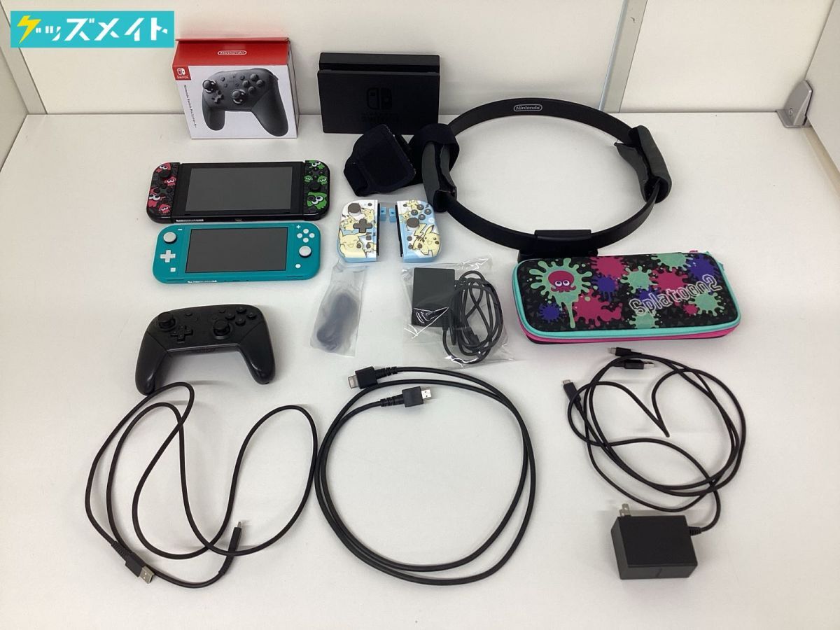 12D 【現状】 ニンテンドーSwitch 本体・アクセサリー・ケース まとめ売り 他 汚れあり拍卖