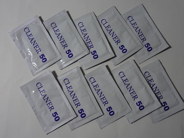脱脂クリーナー CLEANER50 10枚 フィルムアンテナ GPS マイク ETCアンテナ の貼り付け等に拍卖