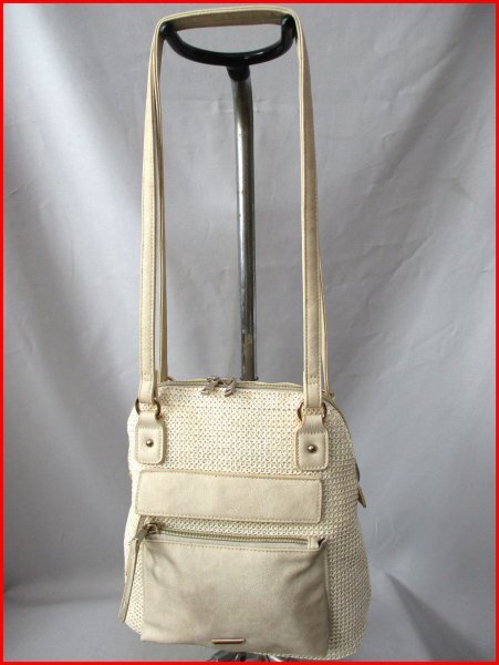 DRESKIP/ドレスキップ◇2way デイパック IV 紐編み風 H29cm拍卖