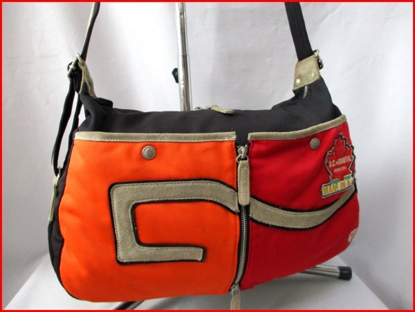 B.C.+ISHUTAL/ビーシー イシュタル◇ショルダーバッグ W43cm 訳有拍卖