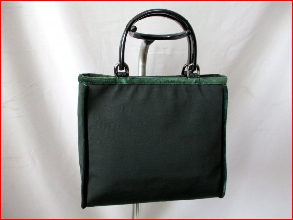 銀座かねまつ/カネマツ◇手提げバッグ ダークGR W28.5cm拍卖