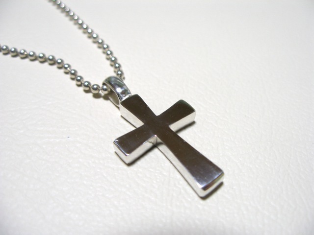 仁尾彫金『フラットシルバークロス』ハンドメイド90拍卖