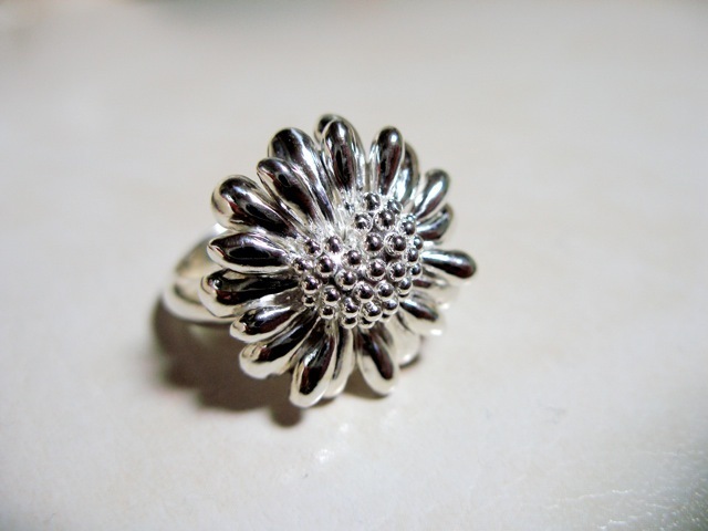 仁尾彫金『ハートマーガレットリング』ハンドメイド28拍卖