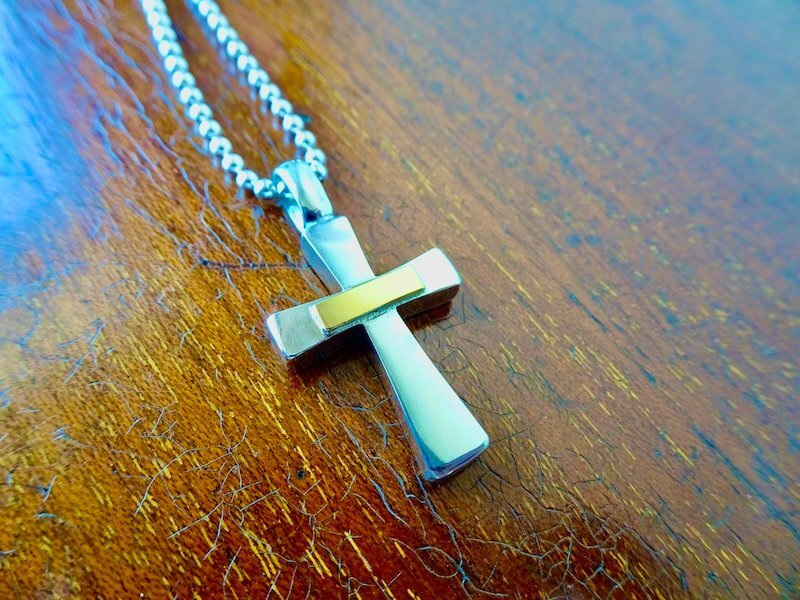 仁尾彫金『k18ステッカー、フラットシルバークロス』ハンドメイド311拍卖