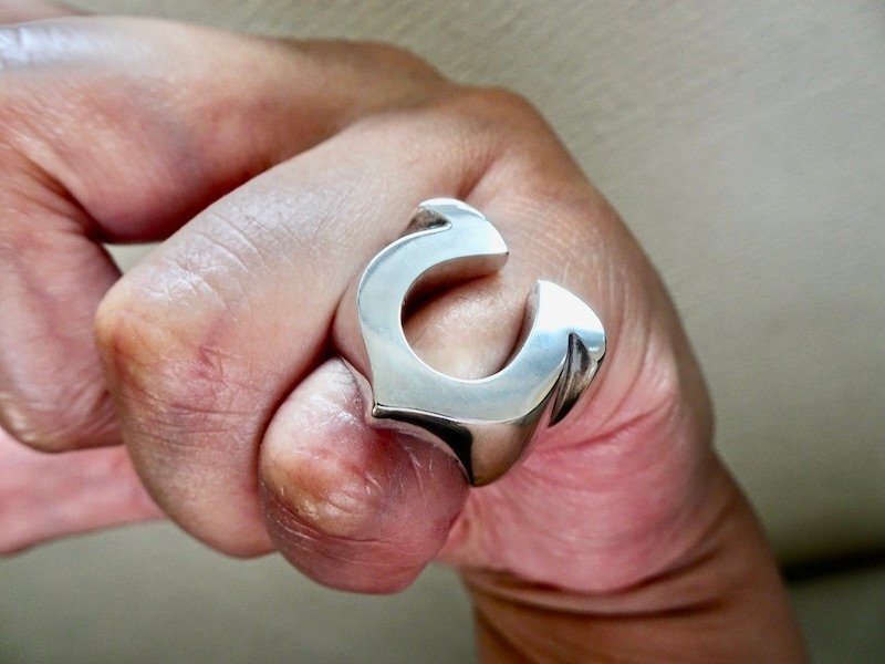 仁尾彫金『馬蹄ピンキーリング磨き』ハンドメイド449拍卖