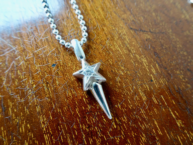 仁尾彫金『一つ星ダイヤスタースパイク』ハンドメイド206拍卖