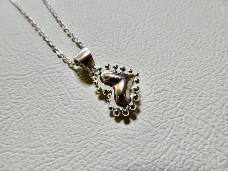 仁尾彫金『釈迦玉ハートペンダント』ハンドメイド130拍卖