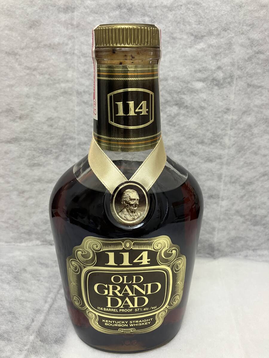 ★未開封 オールド グランダッド114 バーボン 旧ボトル ウイスキー OLD GRAND DAD BOURBON WHISKY 750ml 57%拍卖