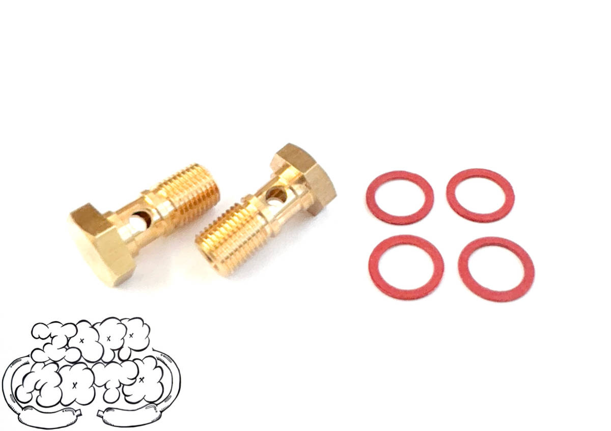 ◆◇新品 リプロ◇◆W1S後期 W1SA W3 キャブレター バンジョーボルト ロング仕様 2個セット ガスケット付き KAWASAKI カワサキ拍卖