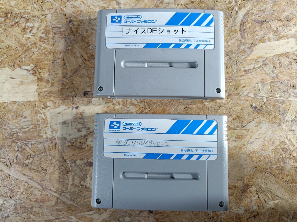 (UK108)【動作未確認】希少 任天堂 スーパーファミコンソフト サンプルROM “ナイスDEショット” “実況ワールドサッカー2” ロム 現状品拍卖