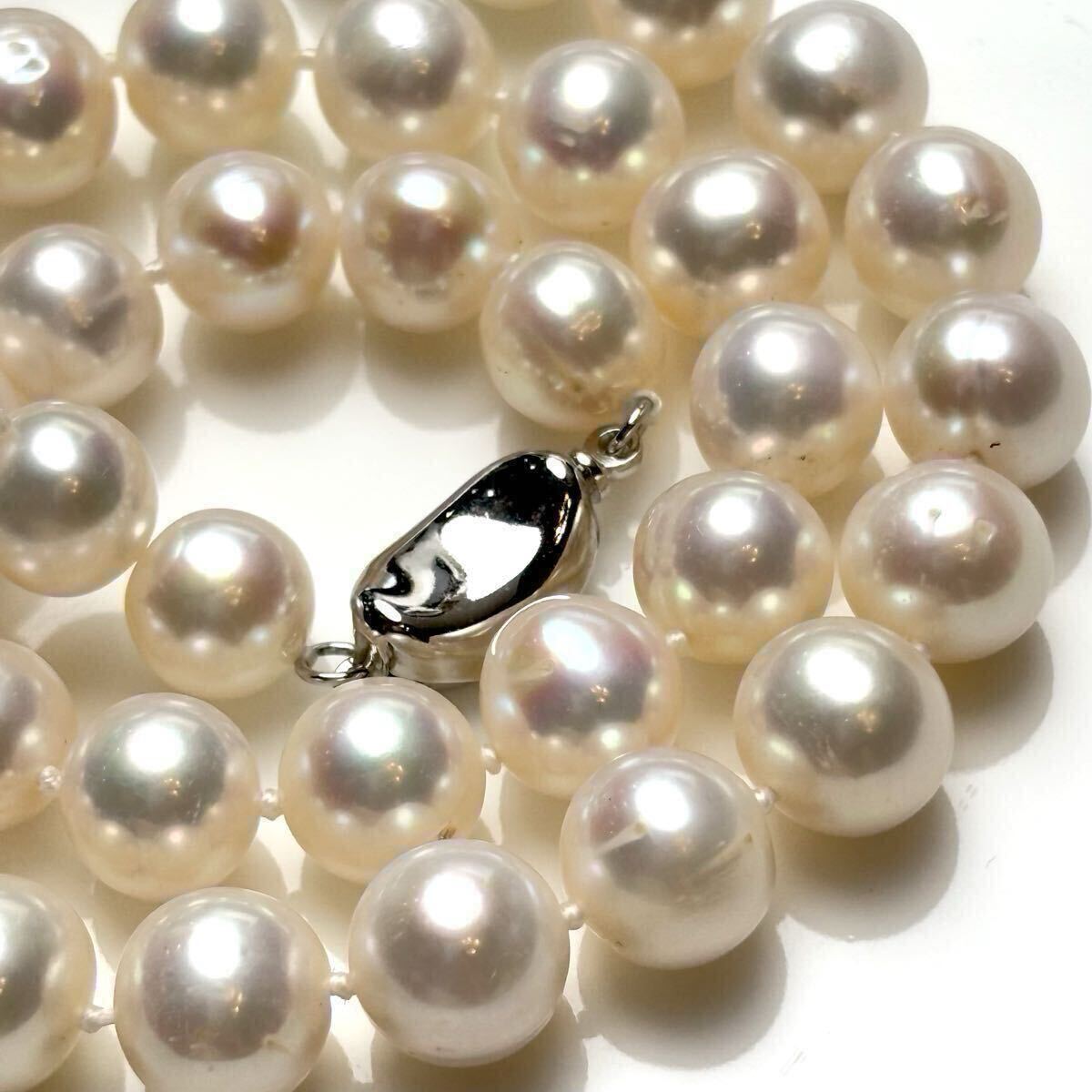 花珠級本真珠ネックレス9.6mm パールネックレス pearl 48g拍卖
