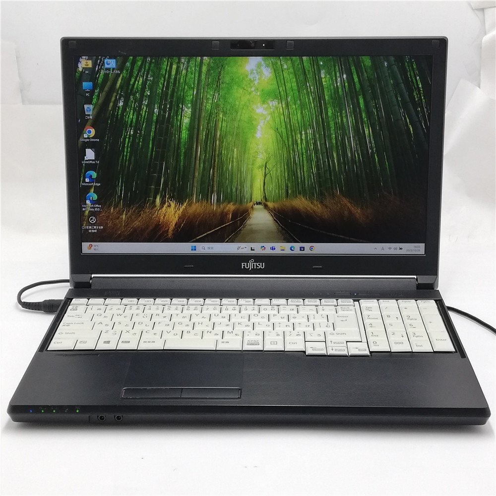 秋の大感謝祭 大赤字 Wi-Fi有 富士通 中古ノートパソコン A577/V Core i5 8GB 高速SSD DVDRW 無線LAN カメラ Windows11 Office済 即使用可拍卖