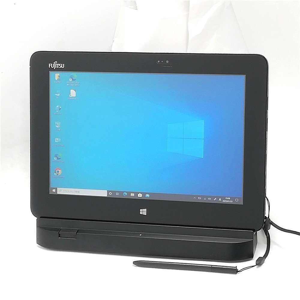 秋Sale 大赤字 8台限定 Wi-Fi有 富士通 中古タブレット FMV Q555/K32 無線LAN Bluetooth カメラ Windows10 Office 拡張クレードル 即使用可拍卖