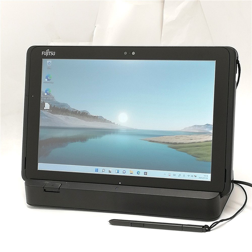 秋SALE 大赤字 5台限定 Wi-Fi有 高速SSD搭載 タブレット 富士通 Q508/SE 中古良品 無線LAN Windows11 Office済 即使用可 拡張クレードル付拍卖