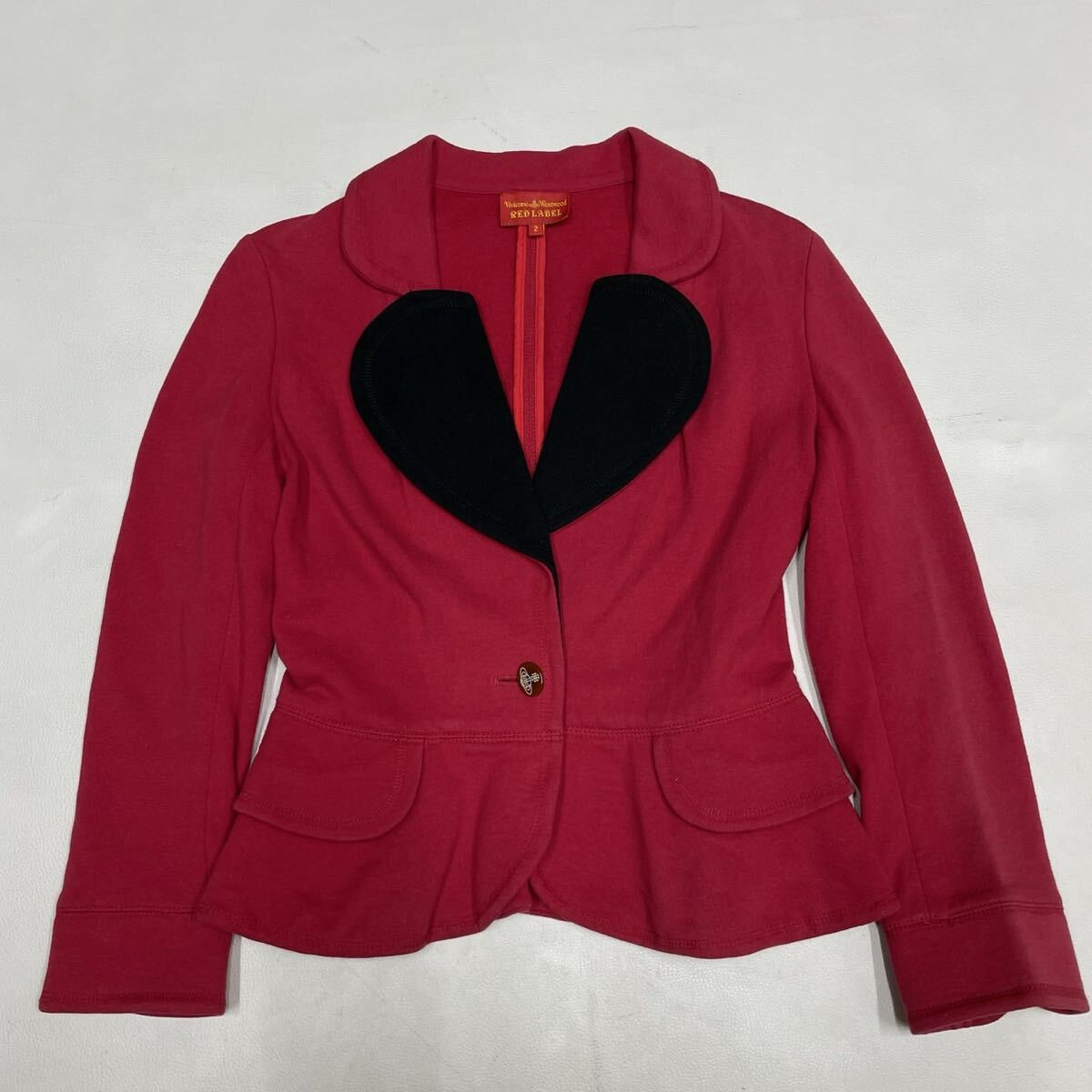 激レア Vivienne Westwood ヴィヴィアン ハートジャケット 赤黒拍卖