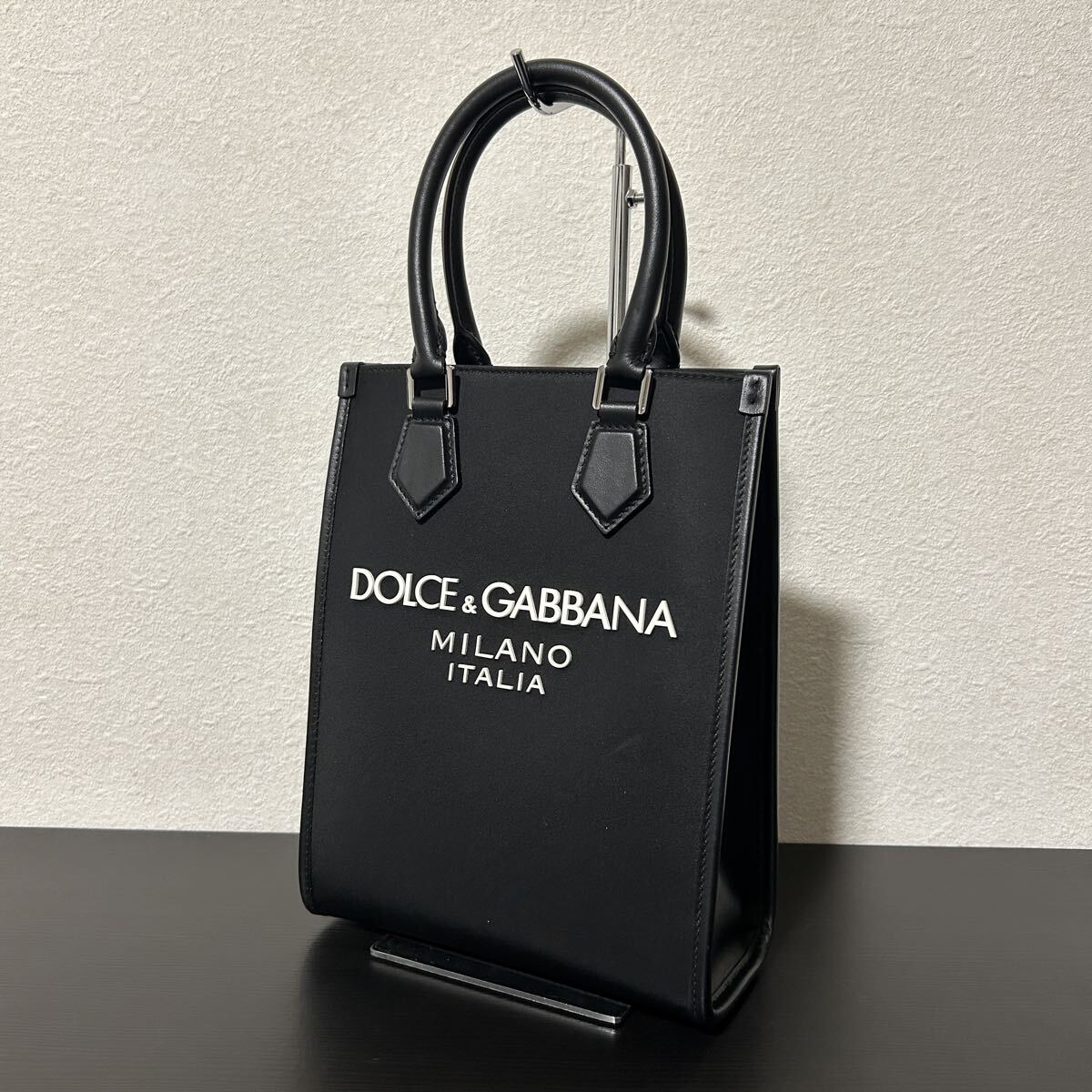 美品 DOLCE&GABBANA ドルガバ スモール トートバッグ ブラック拍卖
