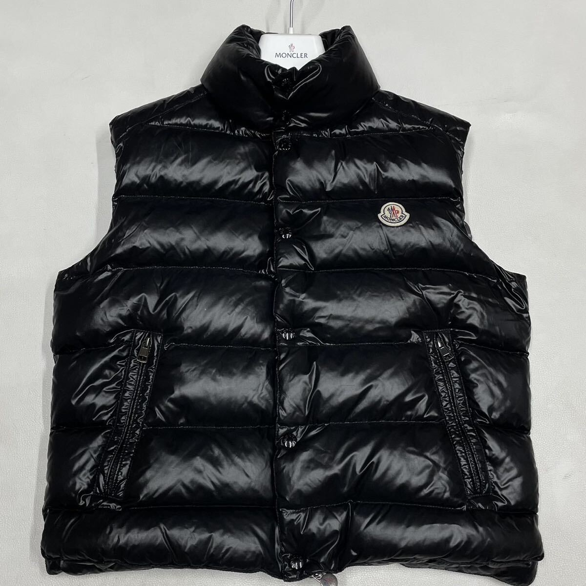 美品 サイズ2 MONCLER モンクレール TIB GILET ダウンベスト ブラック拍卖