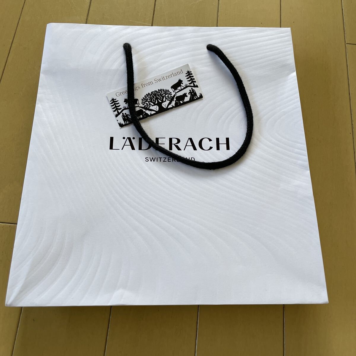送料無料 LADERACH 紙袋 ショッパー スイス チョコレート Laderach ラデラッハ拍卖