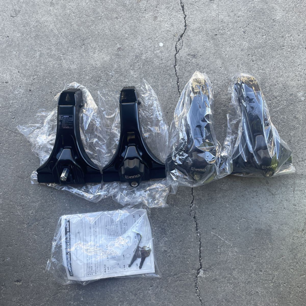 スクエアベースステー INNO E8 26R-03 5463 ノブカバー1個欠品 未使用拍卖