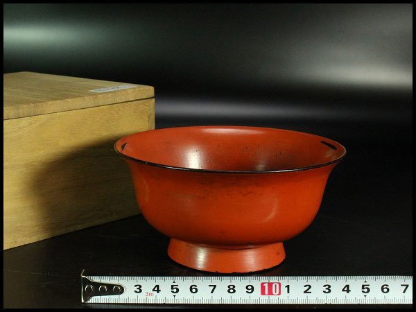 【金閣】仏教美術 時代 根来 椀 旧家蔵出 送料無料(YC383)拍卖