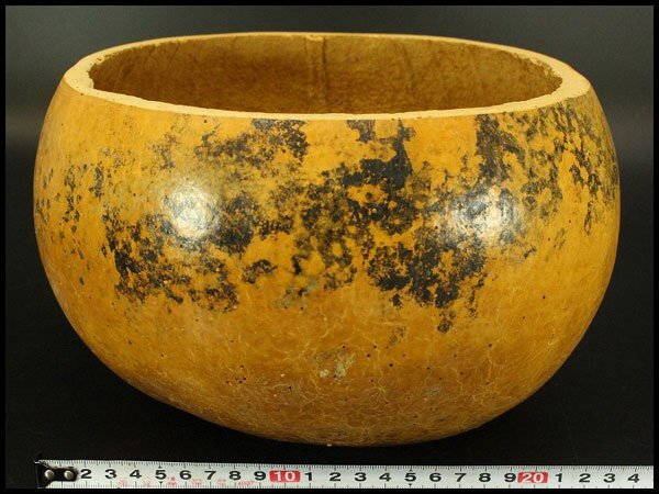 【銀閣】茶道具 瓢 炭斗 侘び寂び 旧家蔵出 送料無料(ZE483)拍卖