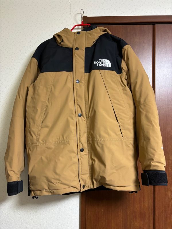 ノースフェイス マウンテンダウンジャケット ベージュ Lサイズ拍卖