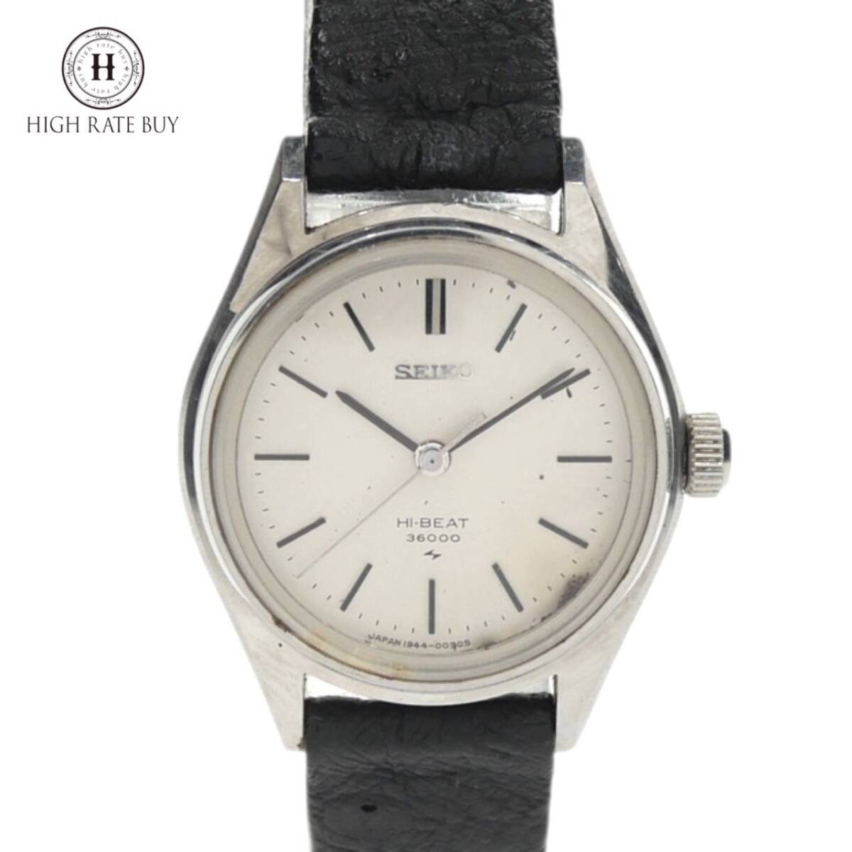 1円スタート 稼動品 SEIKO セイコー HI-BEAT ハイビート 36000 1944-0040 手巻き 機械式 ラウンド SS シルバー文字盤 レディース 腕時計拍卖