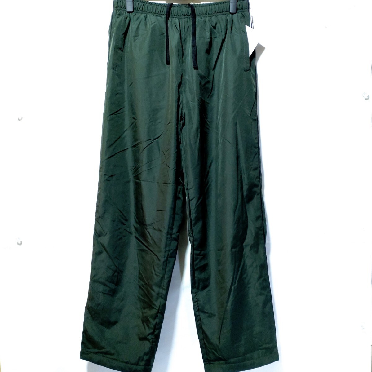 特価/未使用【サイズ=LL】ノーブランド/メンズ/撥水加工/フリース裏地付き/シャカシャカ/ブレーカー/パンツ/胴囲=94~104cm/khaki②拍卖