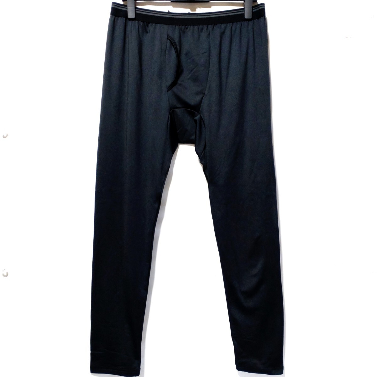 特価/未使用【サイズ=3L】ノーブランド/メンズ/保温/裏起毛/吸水速乾/ストレッチ/インナー/タイツ/スパッツ/胴囲=104~114cm/black②拍卖