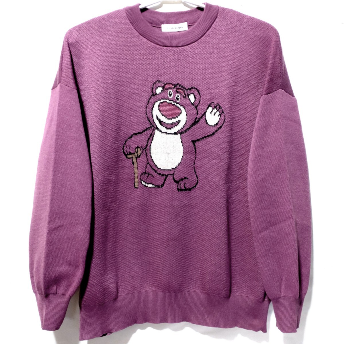 特価/未使用【サイズ=4L(3XL)レディス】TOY STORY×LittlePolpa/トイストーリー×リトルポルパ/ニット/セーター/胸囲=107~115cm/p.purple拍卖