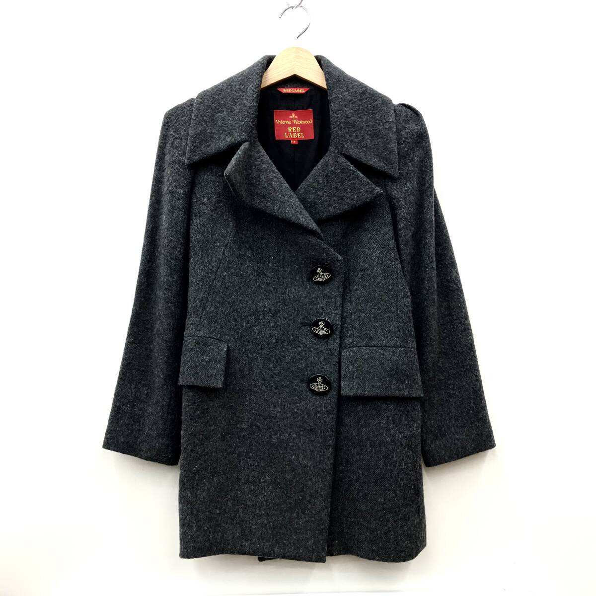 Vivienne Westwood RED LABEL ヴィヴィアン・ウエストウッド レッドレーベル ウール アンゴラ コート ミドルコート レディース サイズ2拍卖