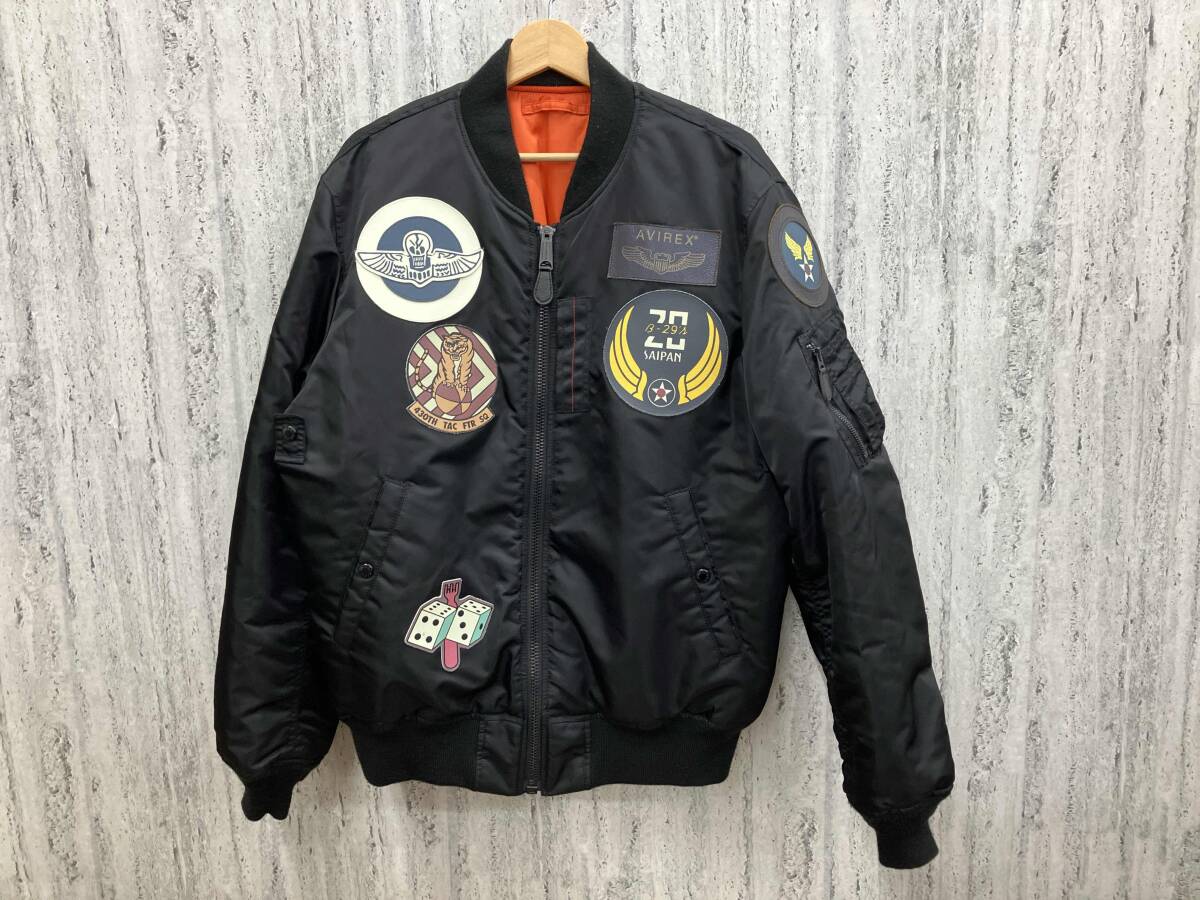 AVIREX アヴィレックス フライトジャケット ブラック XXLサイズ拍卖
