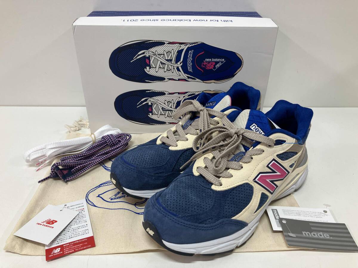 new balance ニューバランス スニーカM990KH3 KITH 990V3 Daytona マルチカラー 27.0cm 箱、か 替えシューレース、保存袋あり拍卖