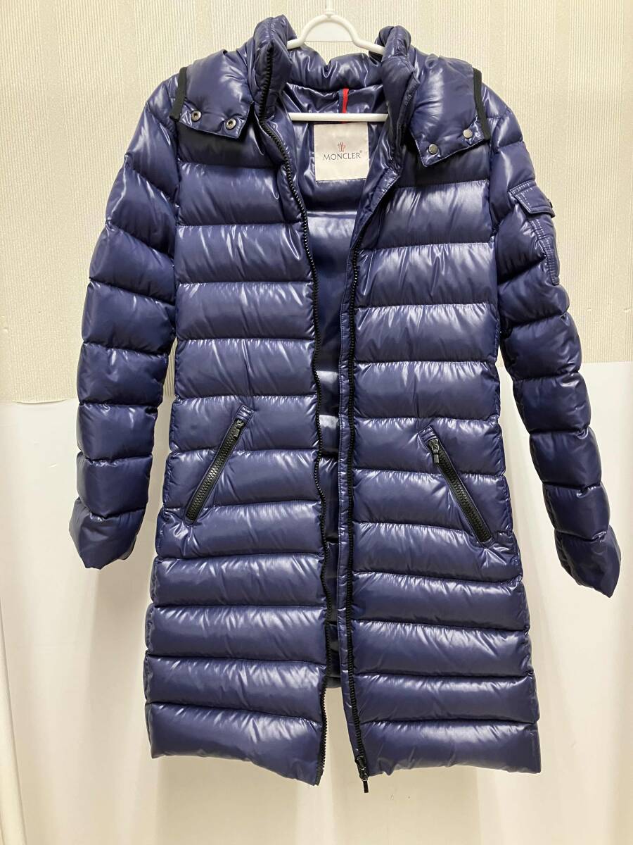 MONCLER MOCA GIUBBOTTO C29544990005 モンクレール モカ キッズ ダウンコート ネイビー 152cm拍卖