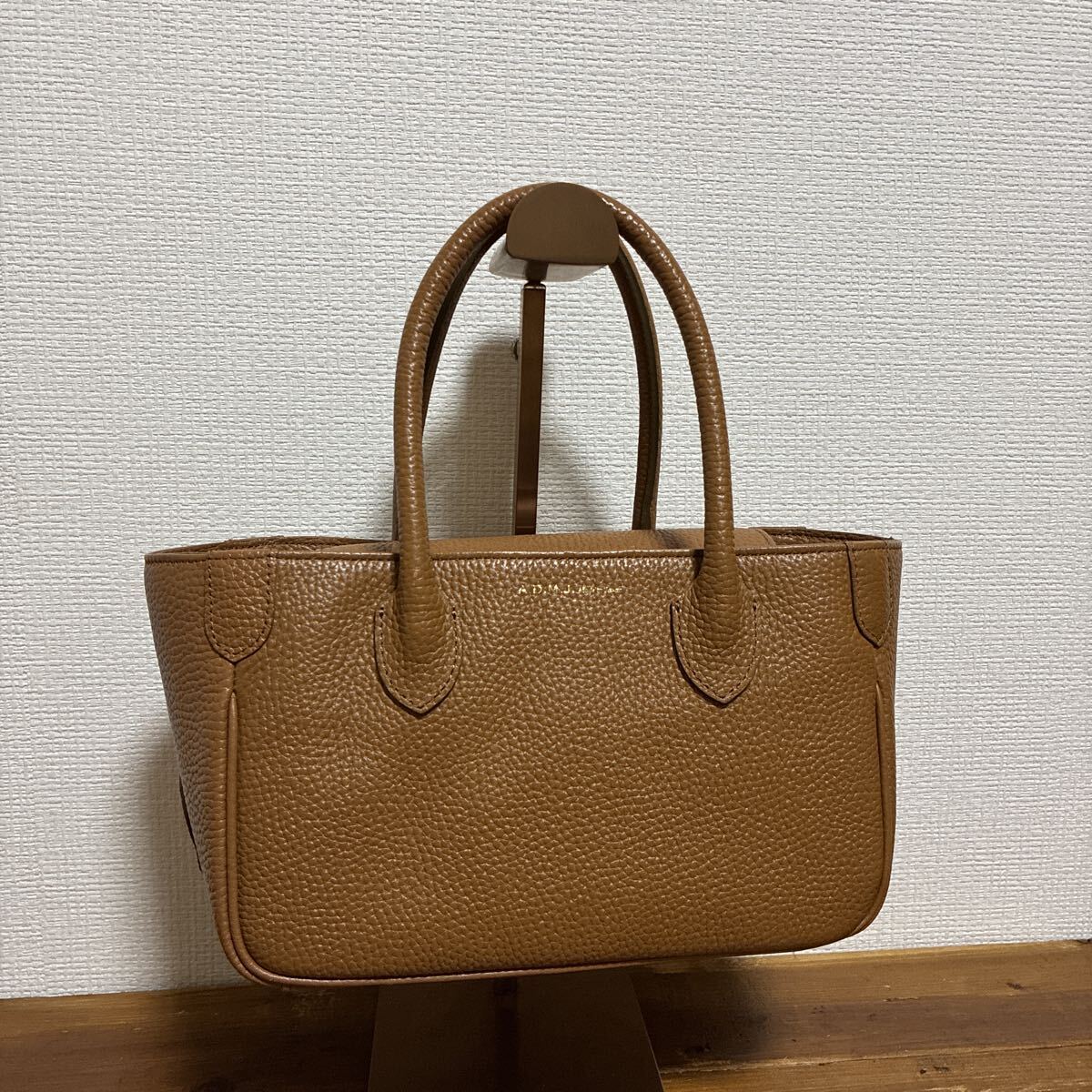 【美品】ADMJ エーディエムジェイ ハンドバッグ 本革 レザー拍卖