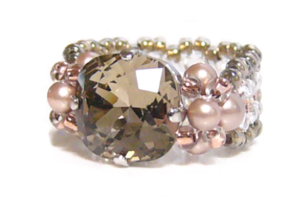 ☆COCO☆スワロのビジューリング(グレージュ)☆拍卖