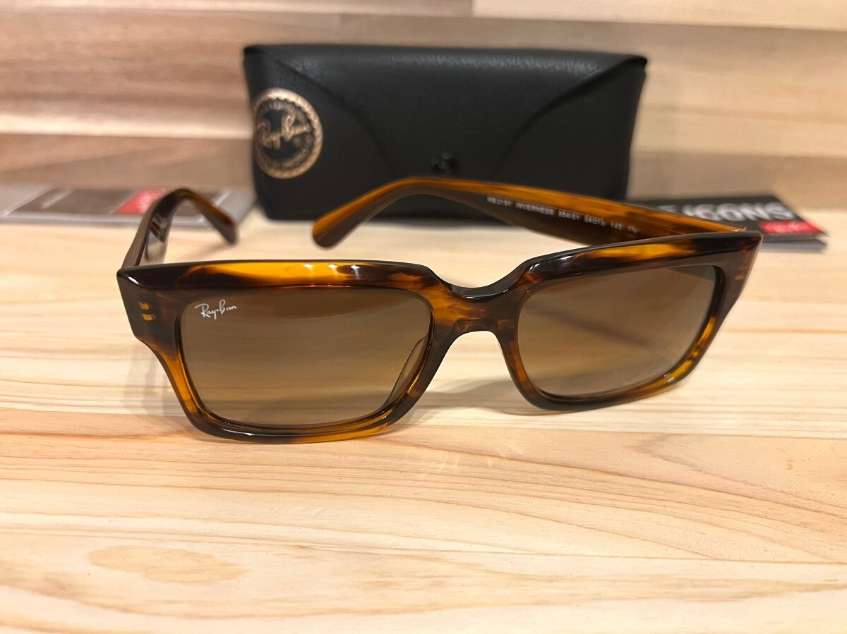 レイバン Ray-Ban サングラス インバネス アイウェア グラディエントレンズ ブラウン拍卖
