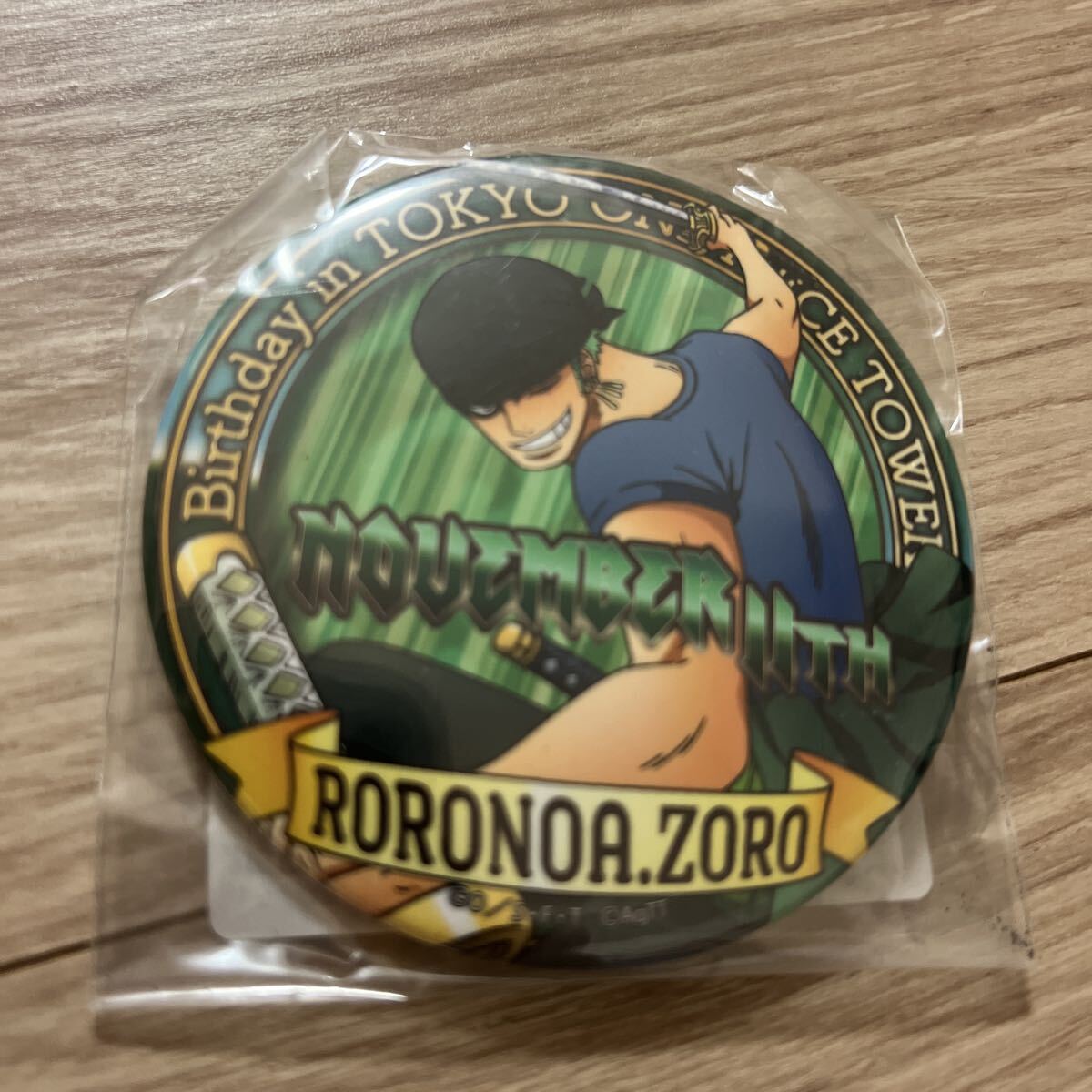 ワンピースタワー バースデー缶バッジ2017 ゾロ拍卖