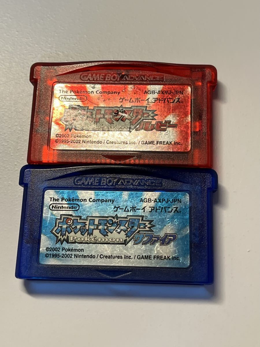 GBA ゲームボーイアドバンス ポケットモンスター ルビー サファイア ソフトのみ拍卖