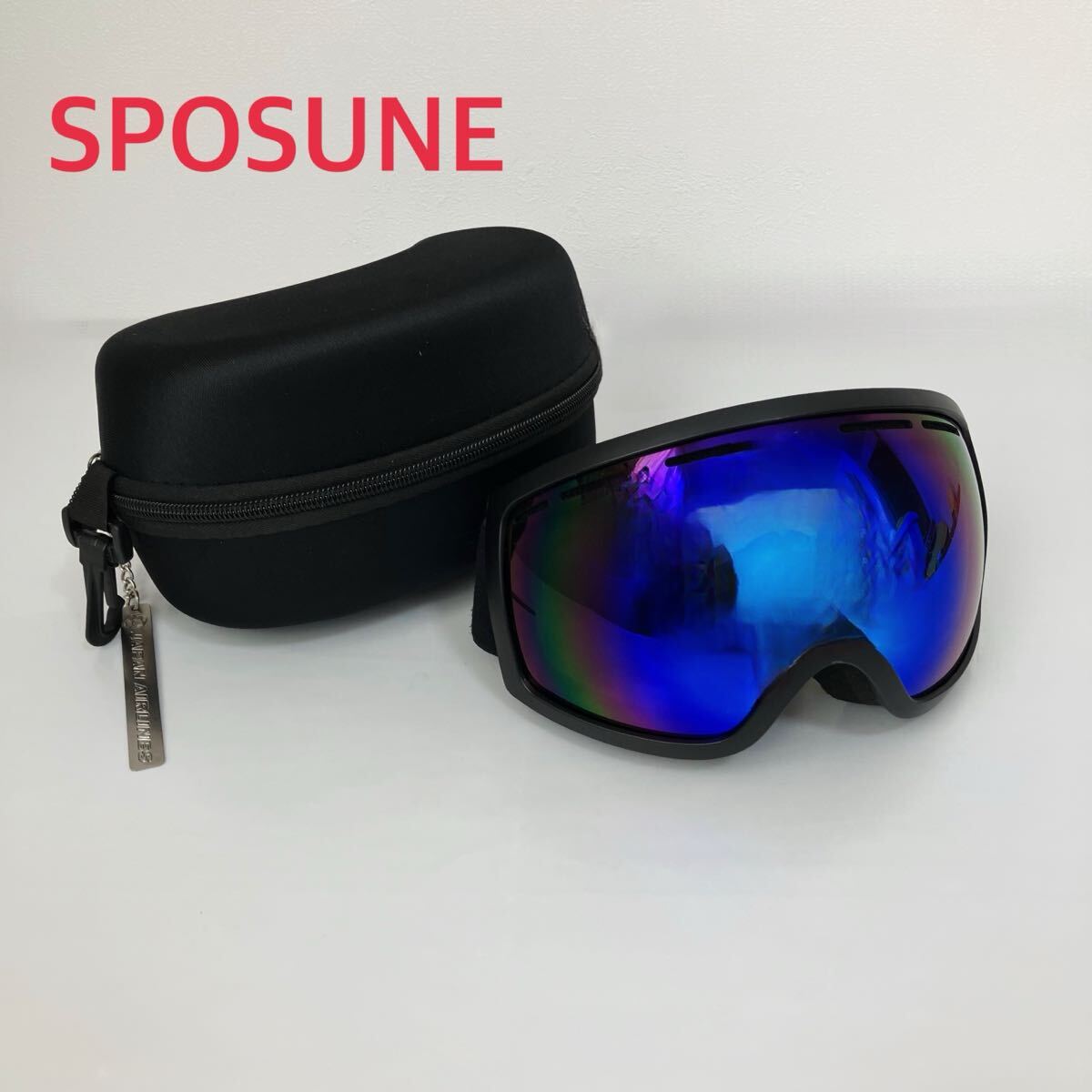TA■ SPOSUNE スノー用ゴーグル ケース入り JALキーホルダー付 スポーツ スキー ゴーグル スキーゴーグル スノーボード ウインタースポーツ拍卖