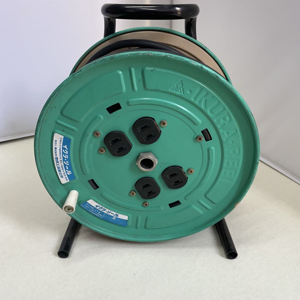 BS■ イクラ IKURA-REEL イクラリール IS-113 延長コードリール 30M 電圧 125V 電流 5A 4口 VCTケーブル 室内用 電工ドラム コード 中古拍卖