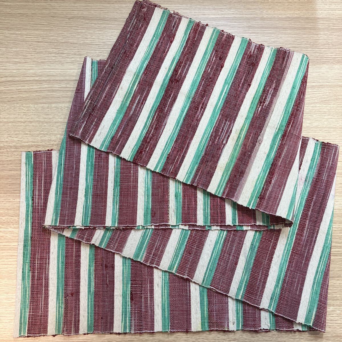 (R)Os457 裂織 名古屋帯 リメイク素材 丈336cm 幅27cm拍卖