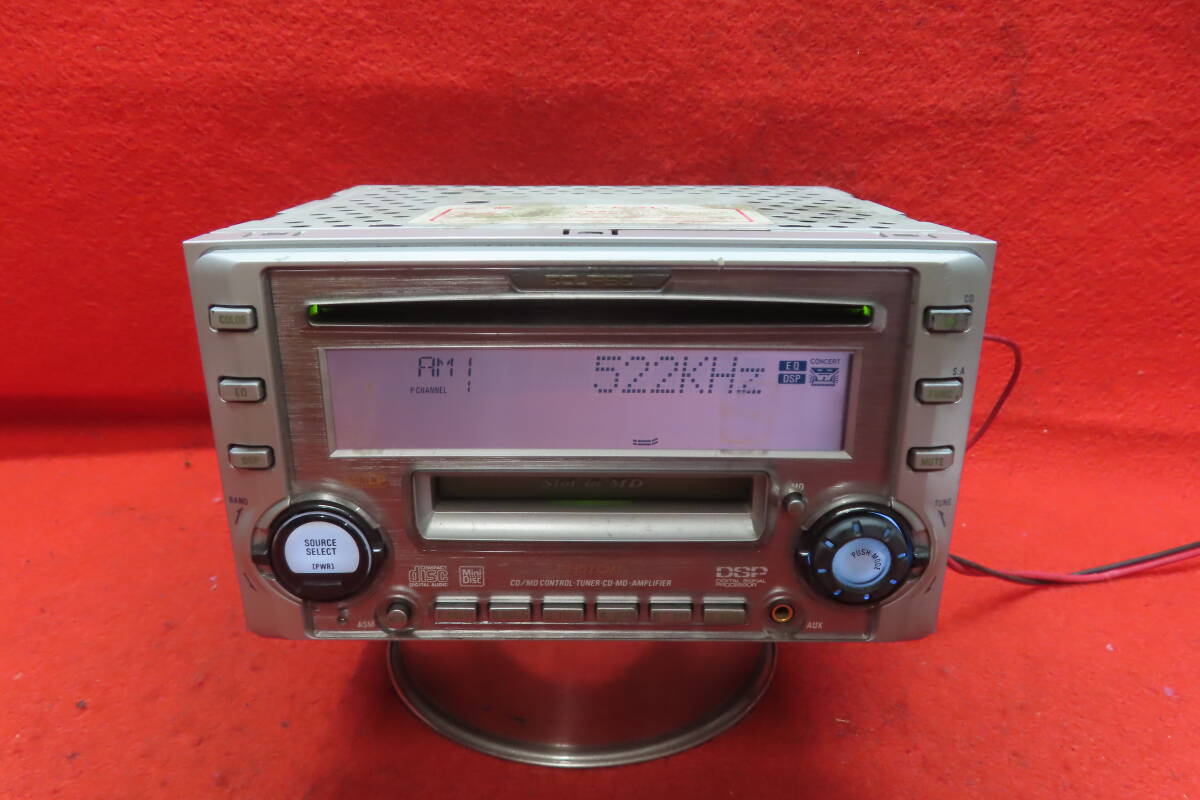 *CS2267*動作保証付/イクリプス E3302CMT CDプレーヤー/デッキ/カーオーディオ 2DIN/AUX拍卖