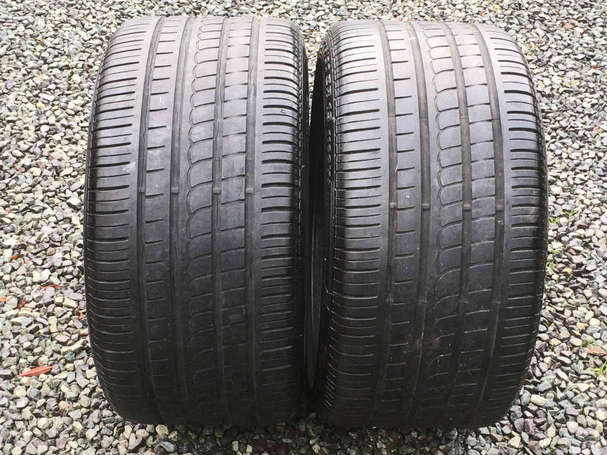 溝あり ピレリ P ZERO ROSSO 295/30 R19 2本 約5分山 約4mm PIRELLI 拍卖