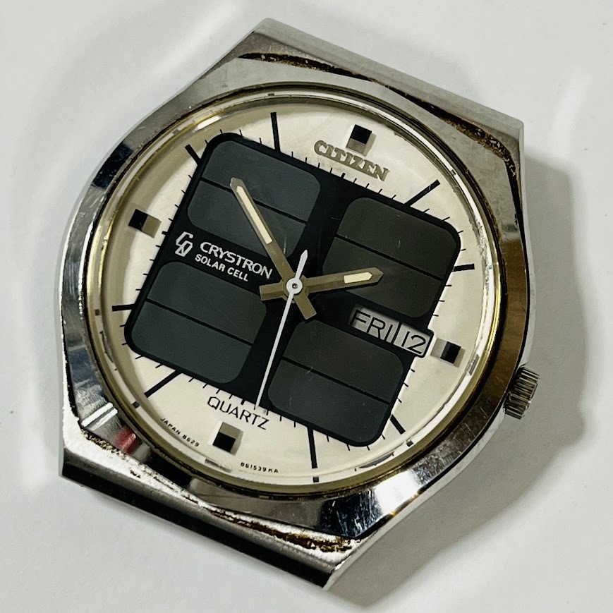 ★CITIZEN★ シチズン クリストロン ソーラーセル デイデイト 4-860811 Y 50-0011 本体のみ 不動 拍卖