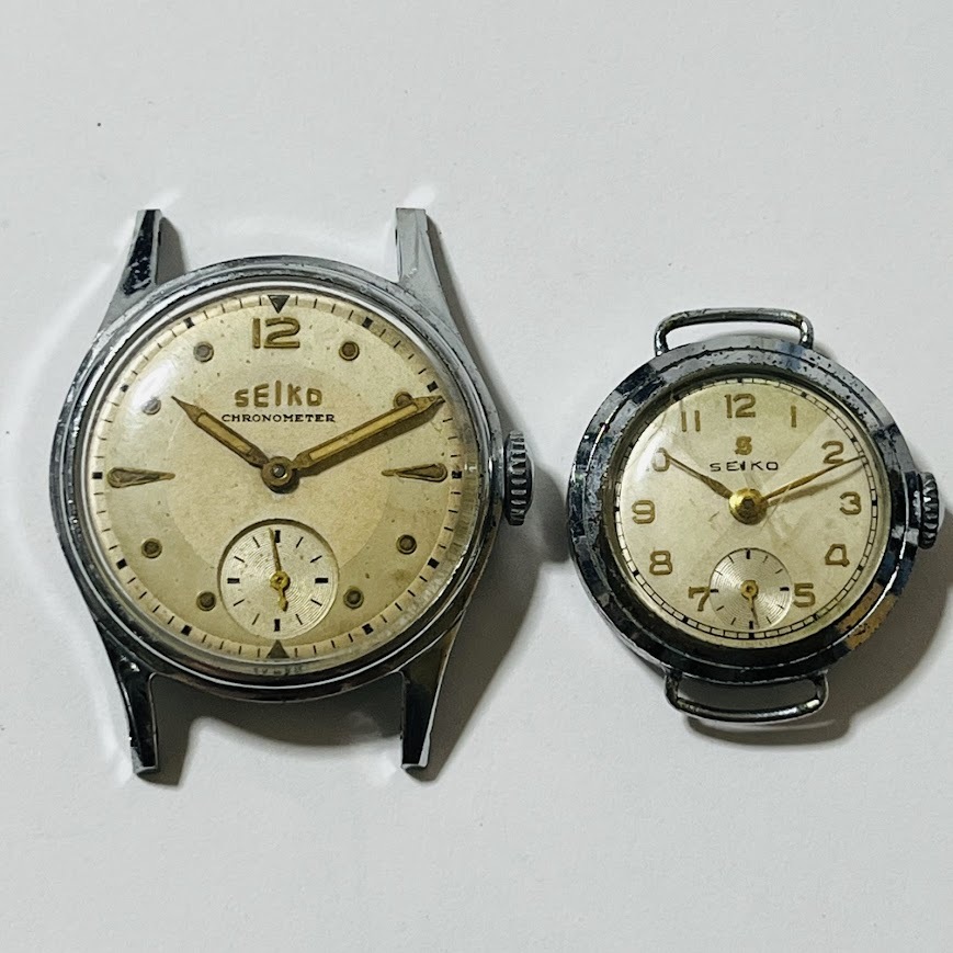 ★SEIKO★ セイコー スモールセコンド クロノメーター 手巻き 稼働品 まとめて2点拍卖