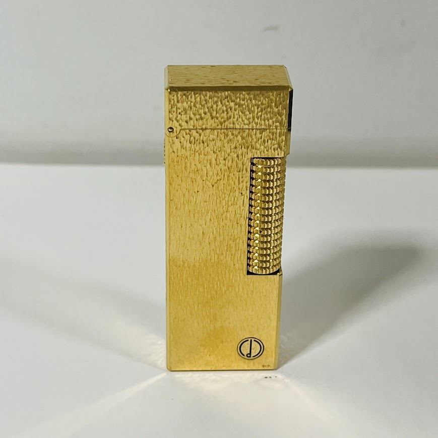 ★Dunhill★ ダンヒル ライター ゴールド 喫煙具 火花確認済拍卖