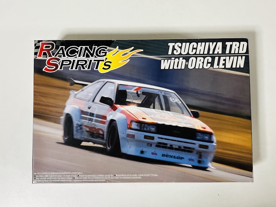 ★土屋圭市★ 1/24 レーシング スピリッツ TSUCHIYA TRD WITH ORC LEVIN アオシマ 未組立拍卖